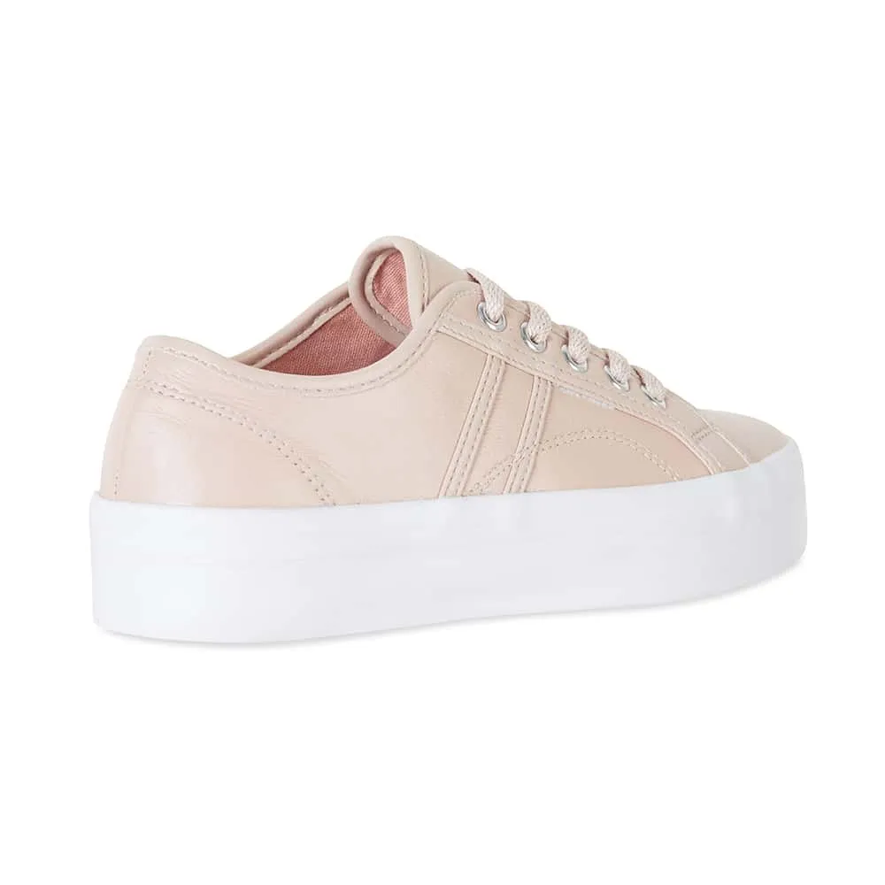 Slater Sneaker in Blush Leather