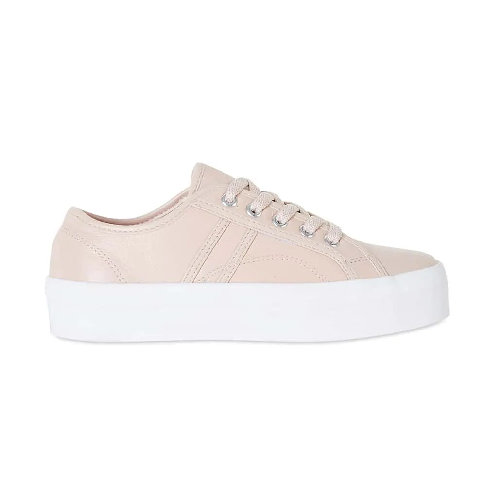 Slater Sneaker in Blush Leather