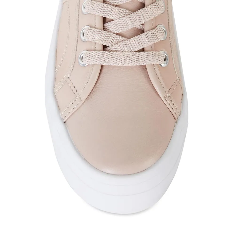 Slater Sneaker in Blush Leather