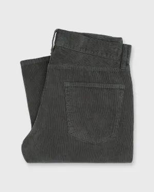 Slim Straight 5-Pocket Pant in Smoke Corduroy