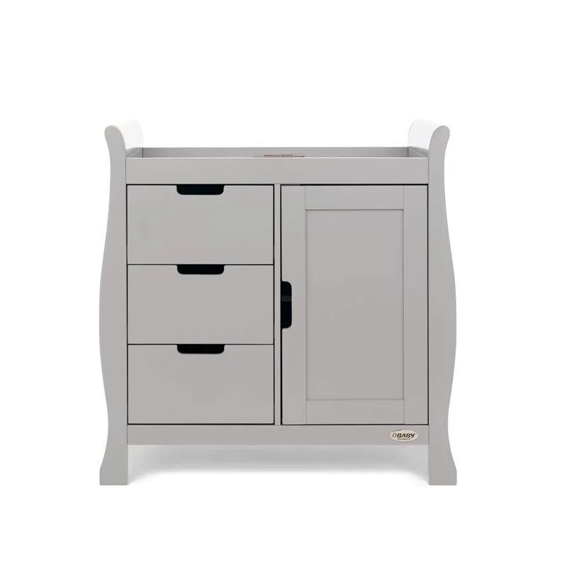 Stamford Sleigh Closed Changing Unit - Warm Grey