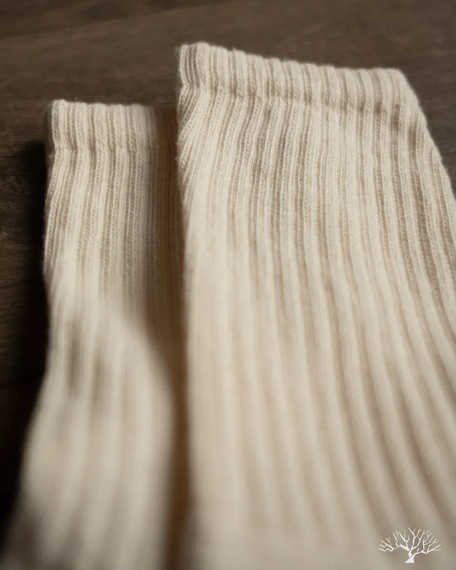 The Solids Crew Sock - Natural