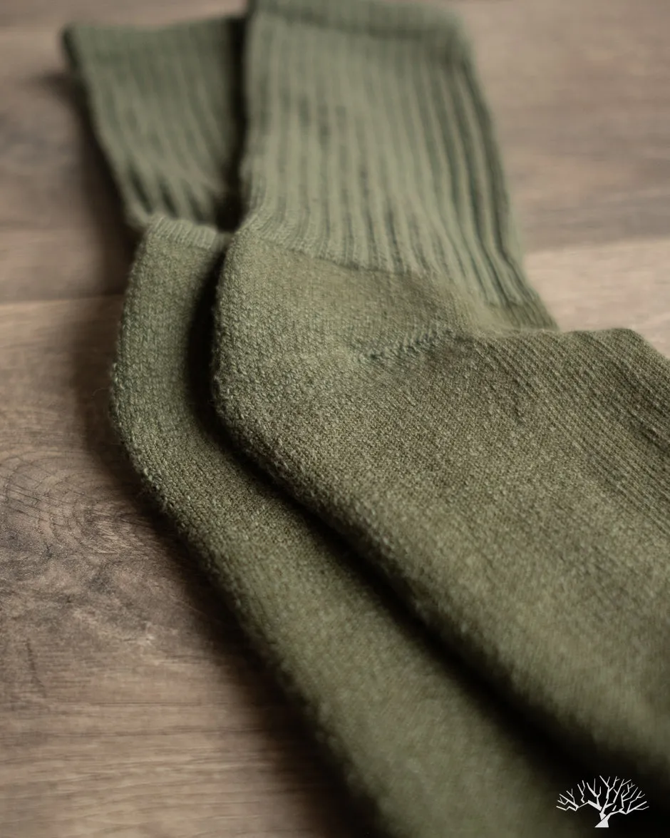 The Solids Crew Sock - Olive