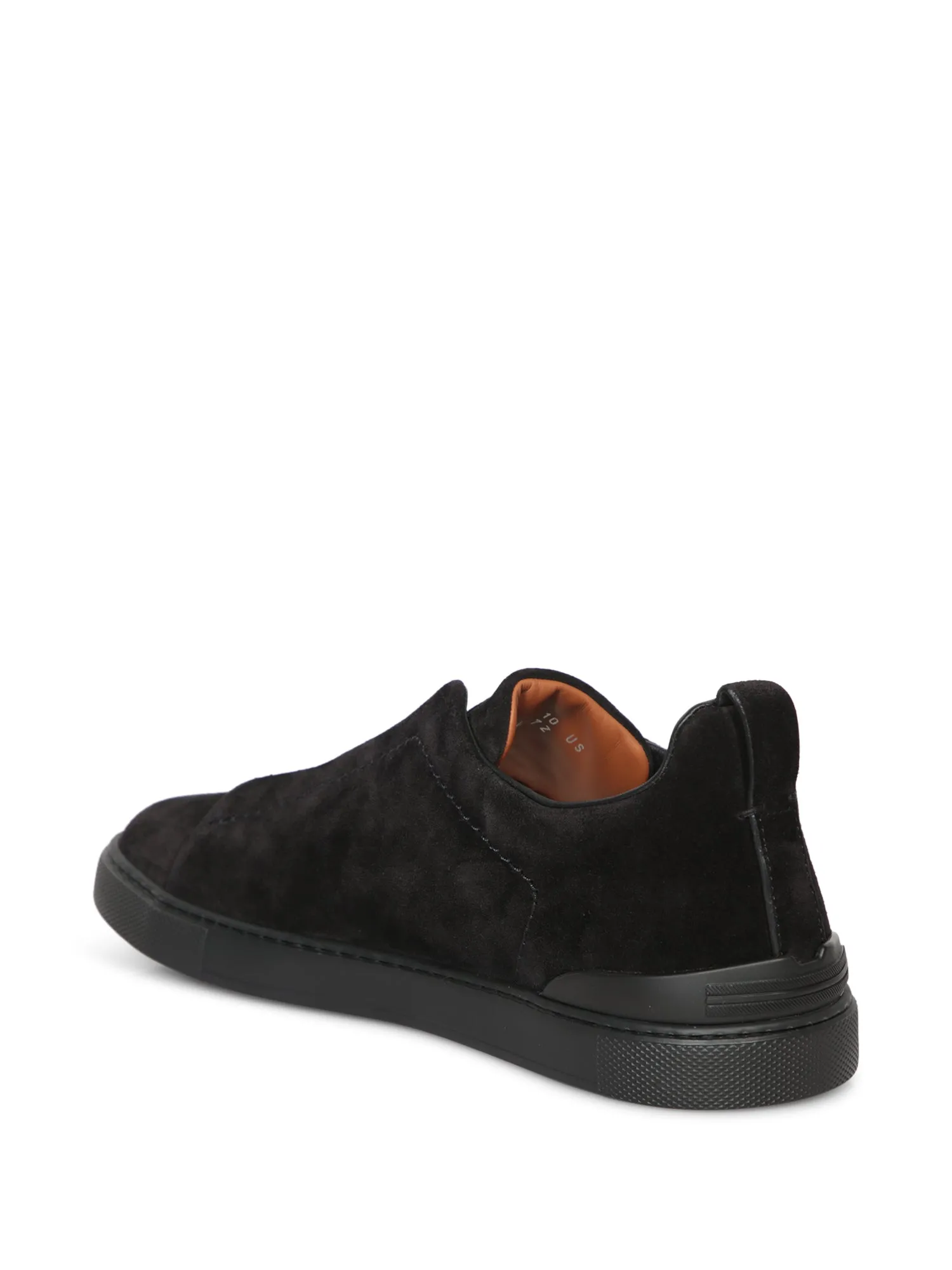 Triple Stitch Black Suede Sneakers