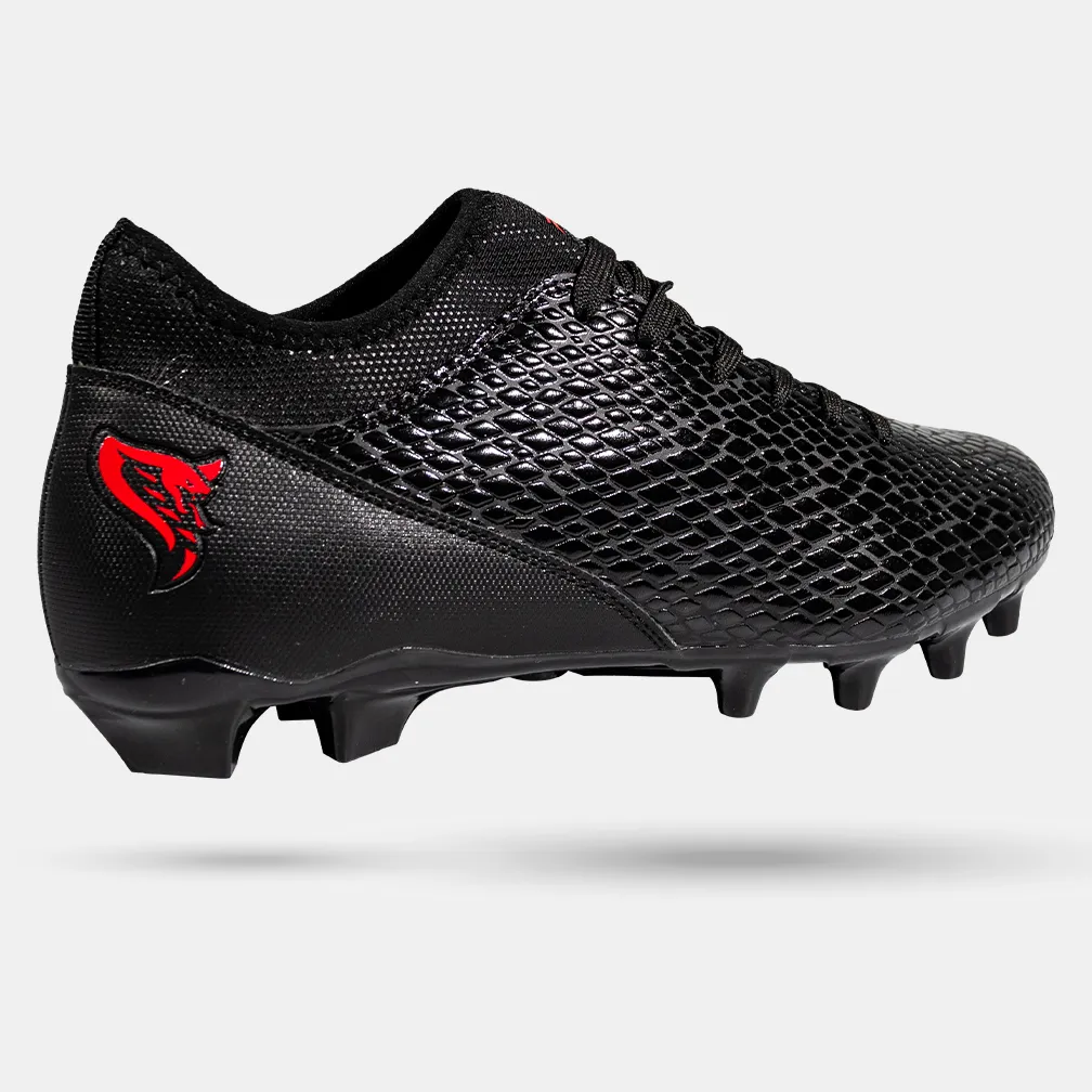 Velocity 3.0: Football Cleats - Black Cobra Skin