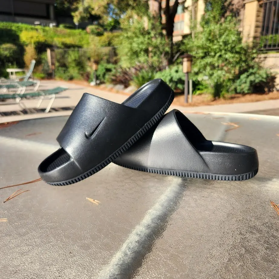 W Nike Calm Slide 'BLACK'