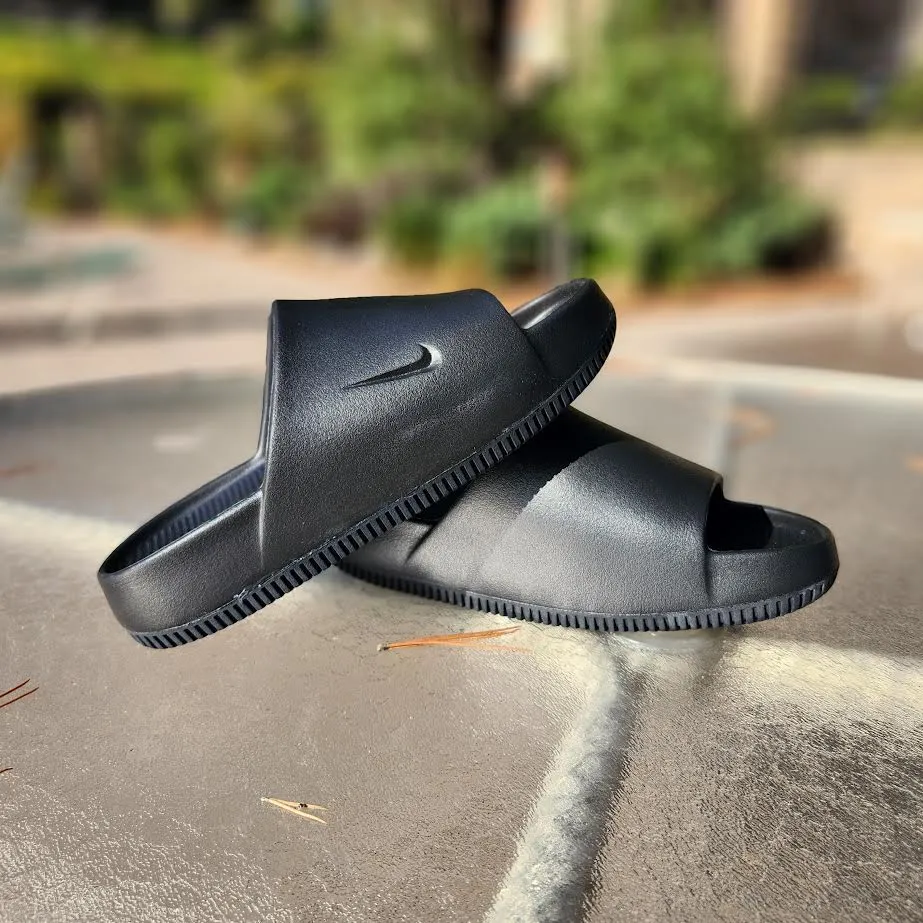 W Nike Calm Slide 'BLACK'