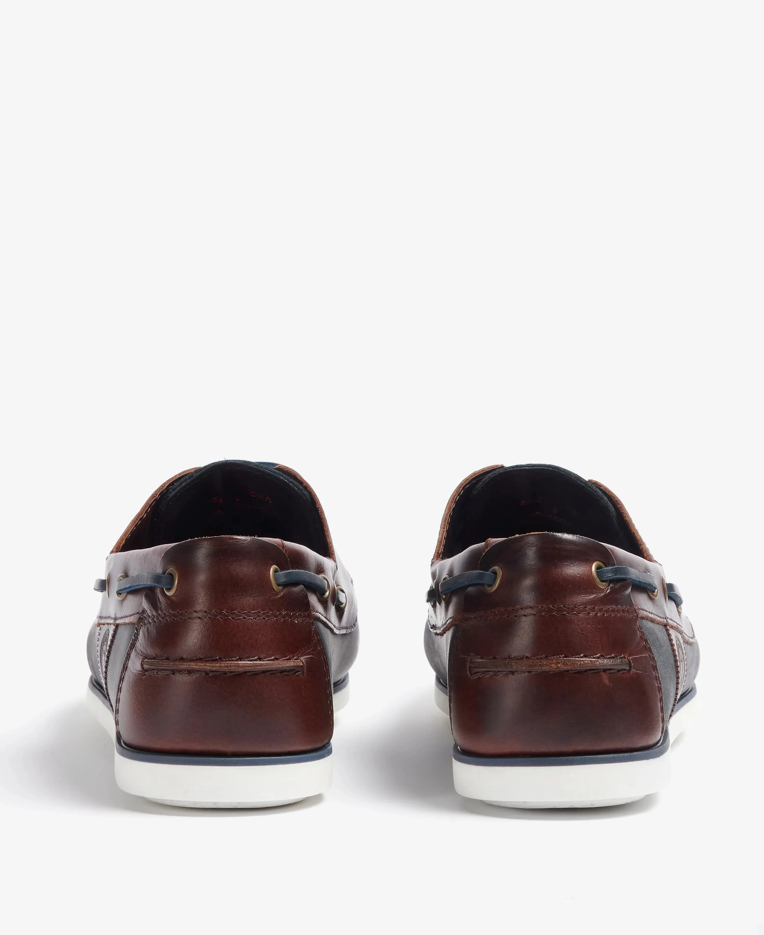 Wake Boat Shoes - Navy/Brown