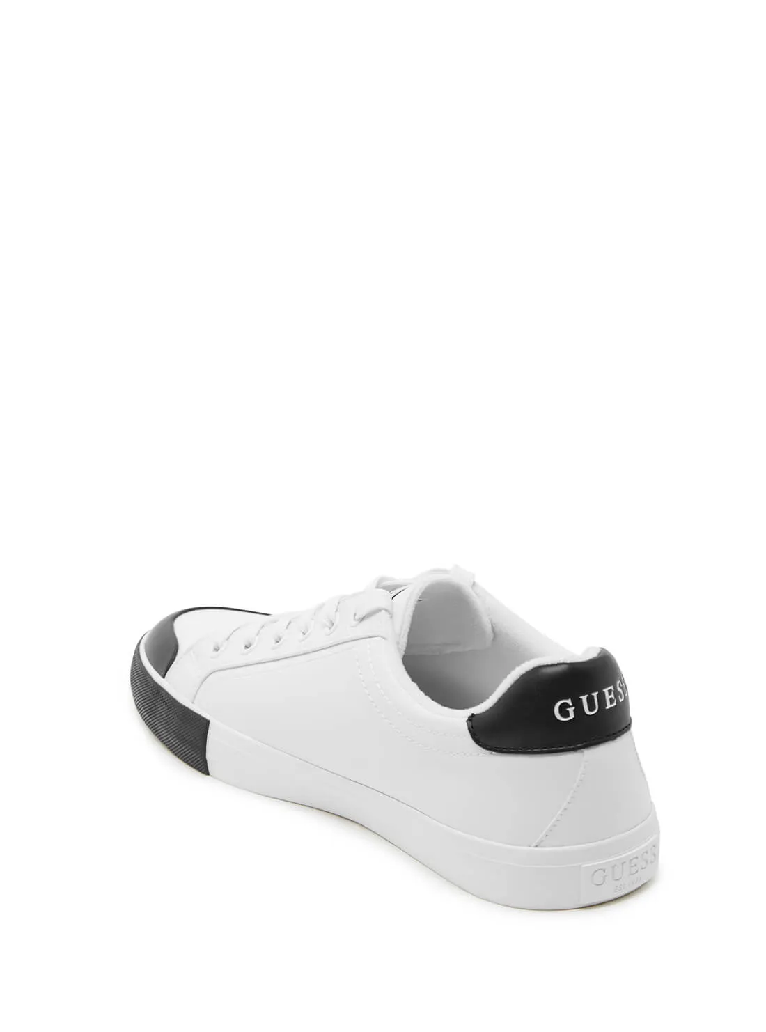 White Low-Top Paxi Sneakers