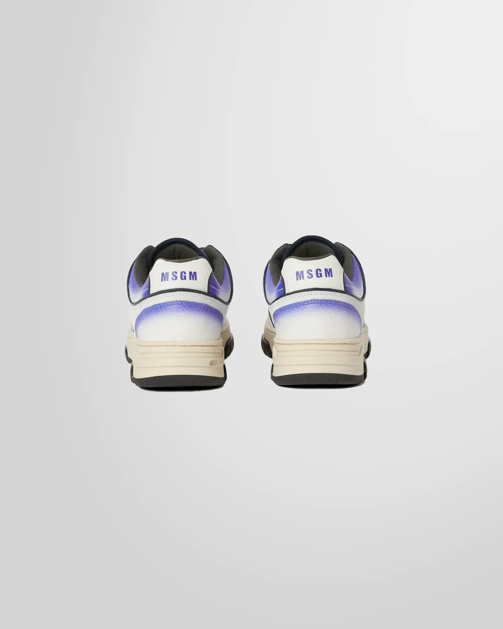 White / Purple AirBrush Sneakers