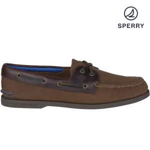 Women's Authentic Original Plush Brown/Buc Brown Boat Shoe (STL19264)