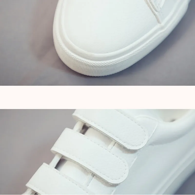 Womens Cute Love Heart Easy CleanFlats Sneakers