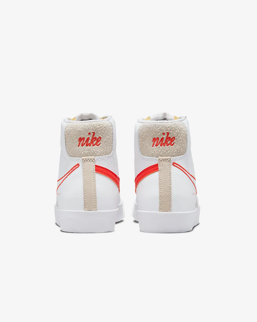 Women's Nike Blazer Mid '77 SE White Orange DH6757-100